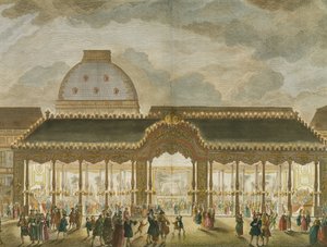 Perspective View of the Carousel Room, Constructed for the Occasion of the Marriage of Monseigneur Le Dauphin (detail), Engraved by Oubrier by French School